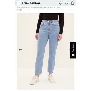 Frank and Oak Stevie Jeans in Light - Size 27